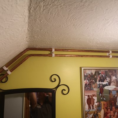 Copper pipework