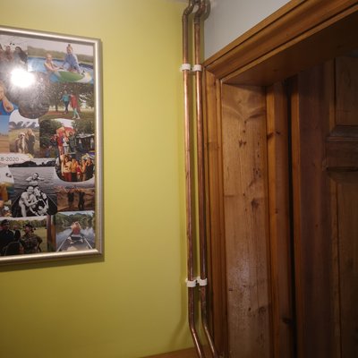 Copper pipework
