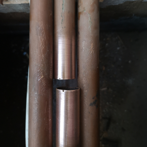 Fixing leak on copper pipe