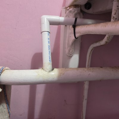 Incorrect condensate pipe damaging copper pipe
