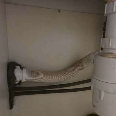 Poor quality under sink plumbing