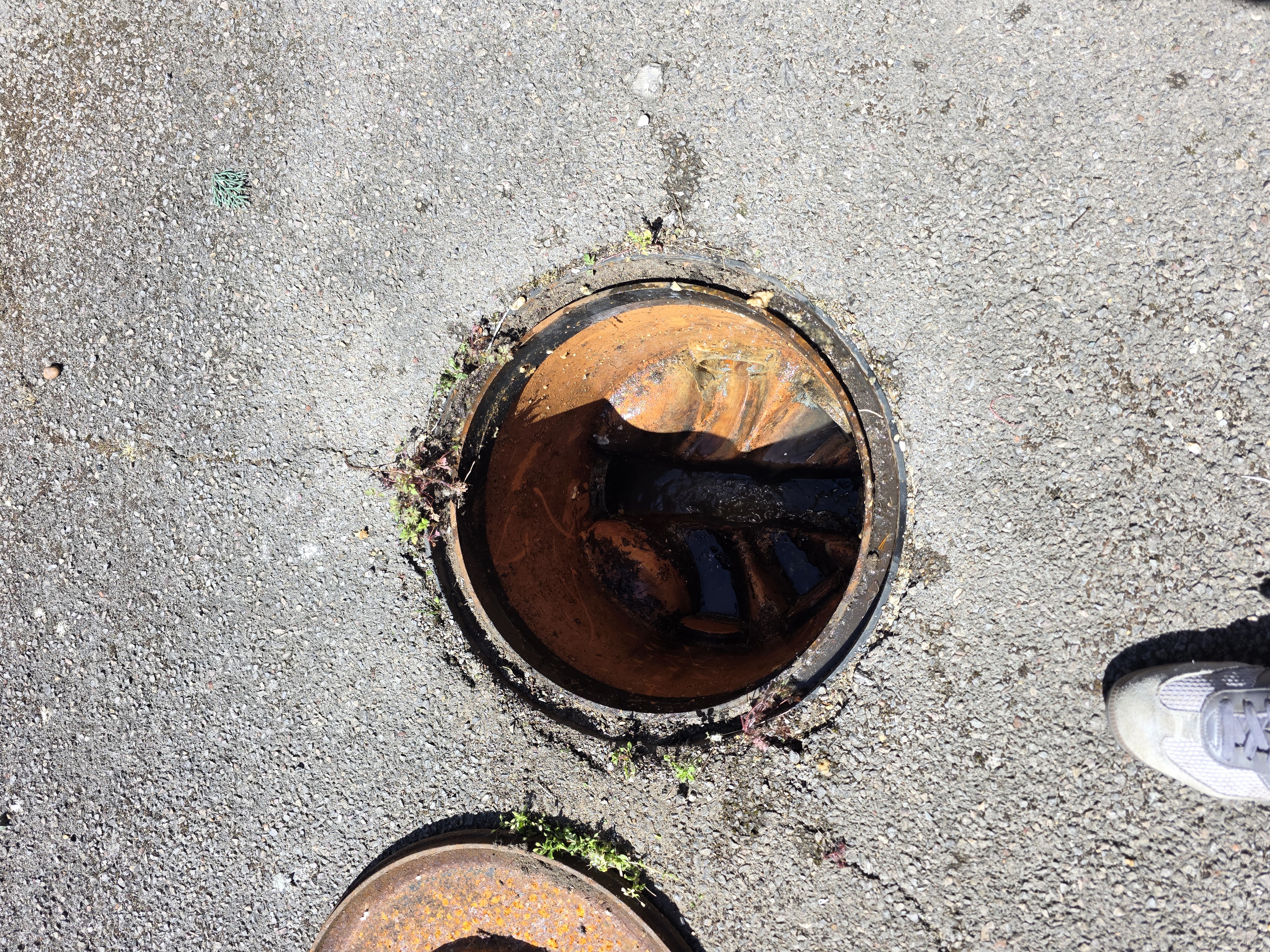 External drain after being unblocked