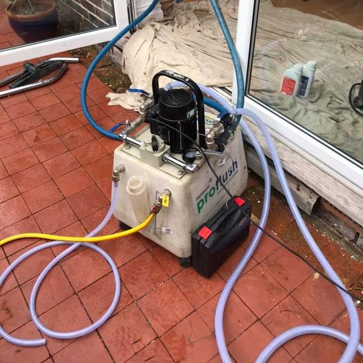 Power flush machine